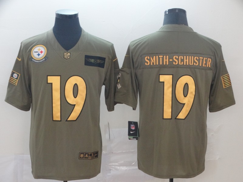 Men's Pittsburgh Steelers #19 JuJu Smith-Schuster Brown Jersey